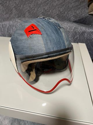 Casco Vespa Retro Talla M Denim