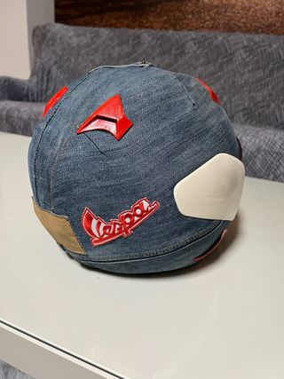 Casco Vespa Retro Talla M Denim