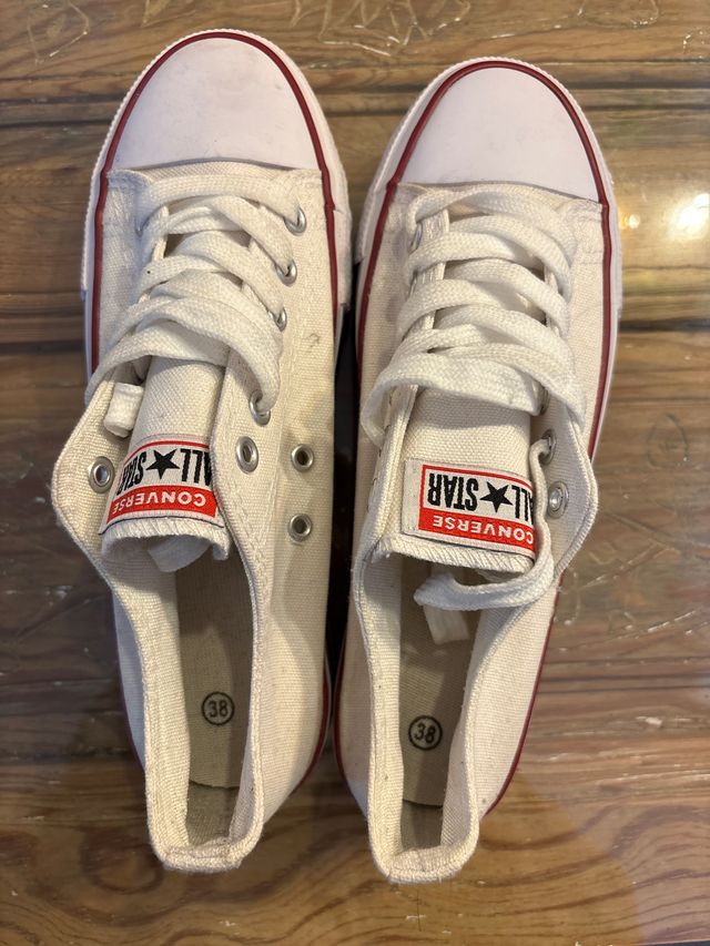 Zapatillas Converse All Star Blancas Talla 38 de segunda mano por