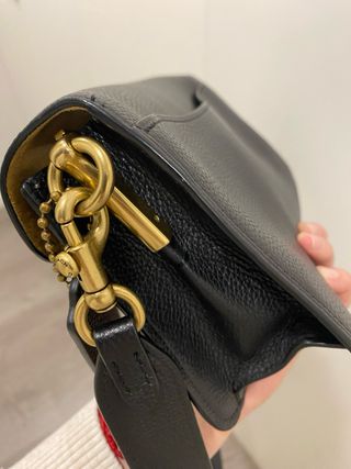 Bolso Coach Tabby Negro y Dorado