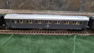 Convoglio 3 carrozze FS Roco tipo 21