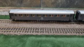 Convoglio 3 carrozze FS Roco tipo 21