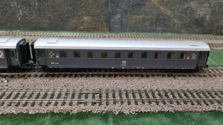 Convoglio 3 carrozze FS Roco tipo 21