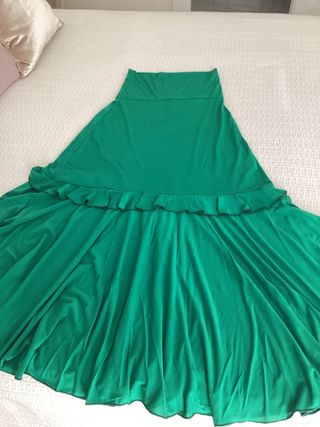Falda larga TS verde