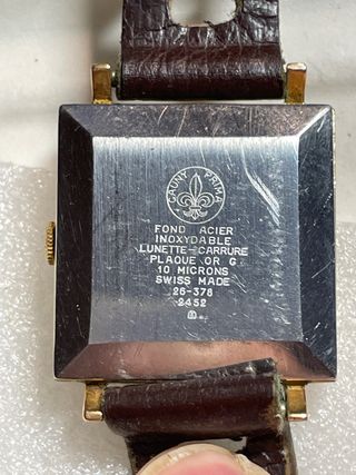 Reloj Cauny Automático Dorado Correa Marrón