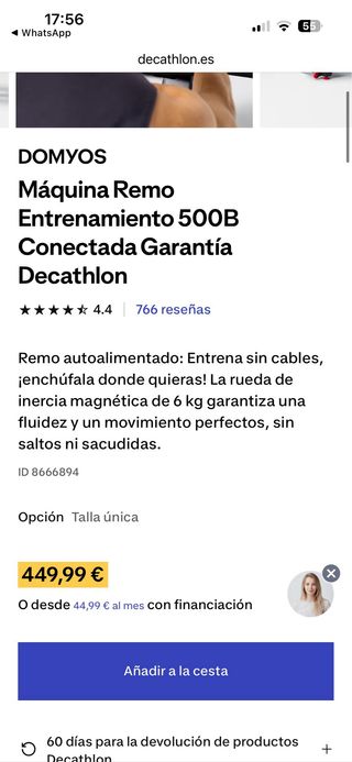 Remo Domyos 500B Decathlon