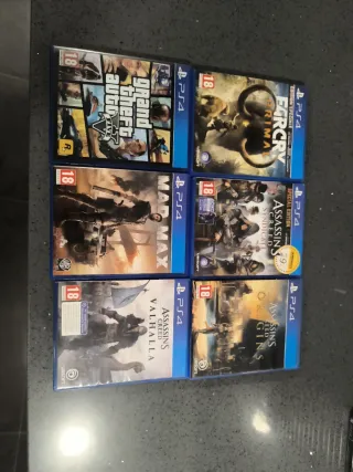 Lote 6 Juegos PS4: GTA V, Far Cry Primal, Mad Max,