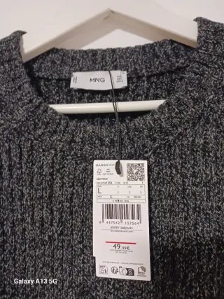 Jersey Mango Gris Talla L