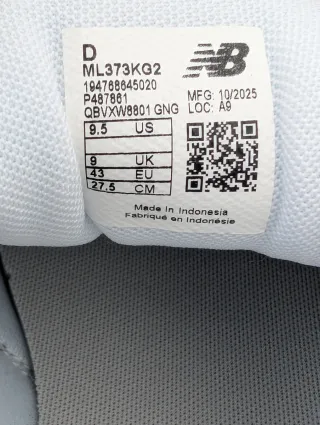 Zapatillas Hombre New Balance ML373KG2 Grises