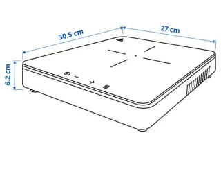 Placa de inducción IKEA portátil un fuego