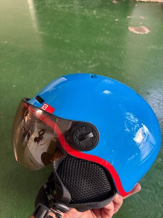 Casco esquí niño Salomon con visera