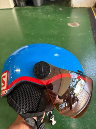 Casco esquí niño Salomon con visera