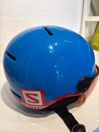 Casco esquí niño Salomon con visera