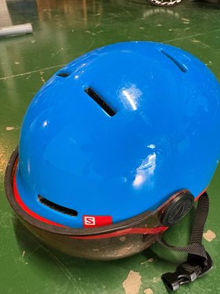 Casco esquí niño Salomon con visera
