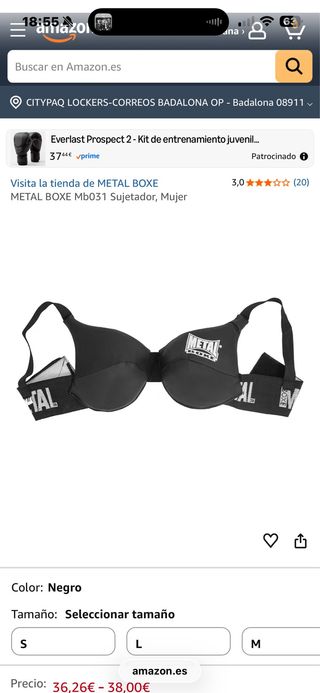 Sujetador deportivo METAL BOXE Mb031 Mujer