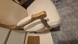 Sillón tapizado madera estilo Luis XV