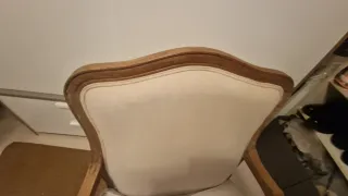 Sillón tapizado madera estilo Luis XV