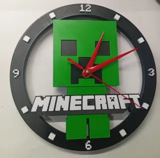 Orologio da parete Minecraft Creeper