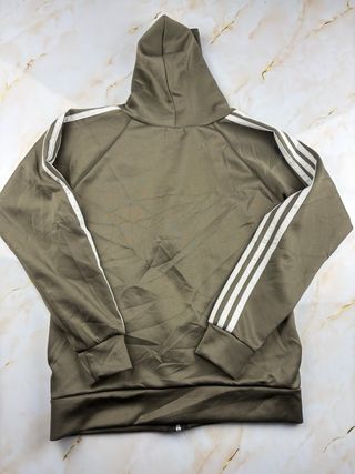 Felpa Adidas verde oliva con cappuccio