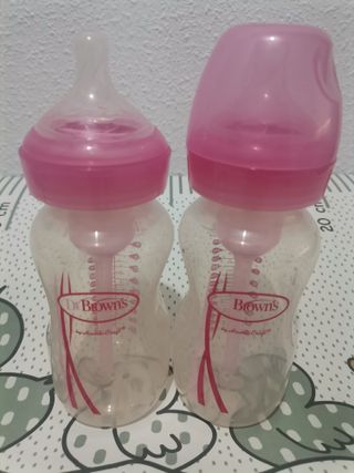 2 Biberones Dr. Brown's Rosa