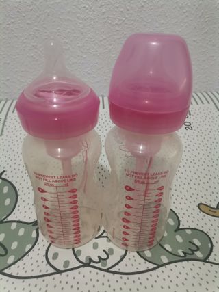 2 Biberones Dr. Brown's Rosa