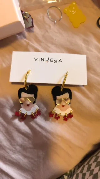 Pendientes  metacrilato