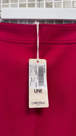 Gonna Camomilla rosso bordeaux nuova