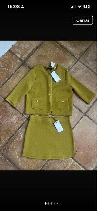 Conjunto Zara Chaqueta y Falda