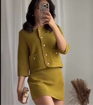 Conjunto Zara Chaqueta y Falda