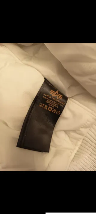 Chaqueta Alpha Industries NASA Blanca