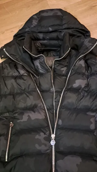 Parka Camuflaje BALR Negra y Gris