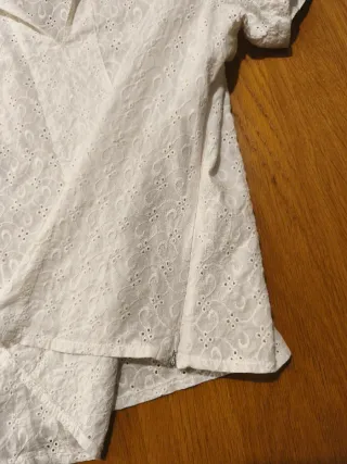 Blusa calada blanca talla M-L