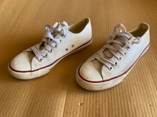 Zapatillas lona Star blancas talla 37