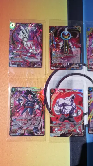 6x Cartas SR Dragon Ball masters