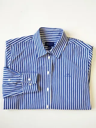 Camisa GANT Rayas Mujer Azul y Blanco