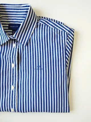 Camisa GANT Rayas Mujer Azul y Blanco
