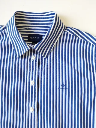 Camisa GANT Rayas Mujer Azul y Blanco