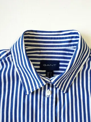 Camisa GANT Rayas Mujer Azul y Blanco
