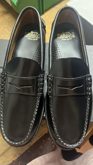 Lote 7 Mocasines Sebago Clásicos Negros.
