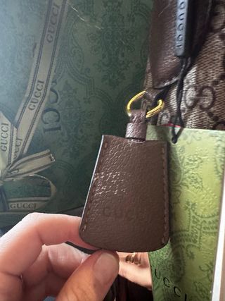 Bolso Clásico Marrón y Verde