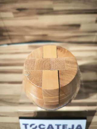 Juego de habilidad de madera tipo barril