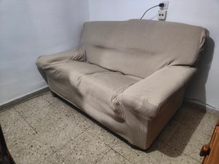 Sofá 2 plazas con funda