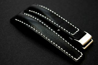 Correa de reloj Breitling 22o 24mm cuero artesanal