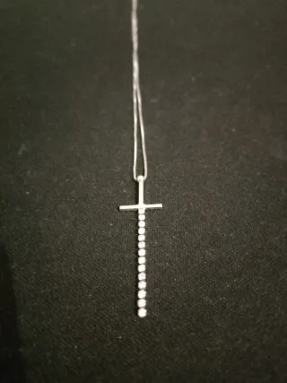 Collana Argento Pendente Croce