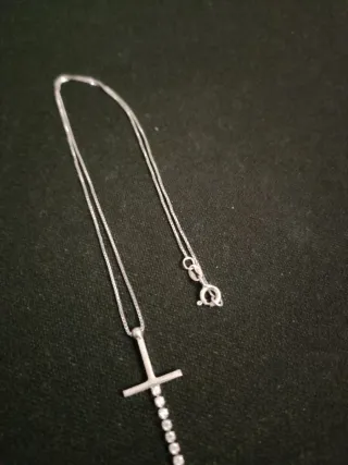 Collana Argento Pendente Croce