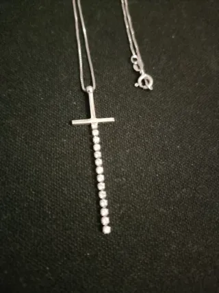 Collana Argento Pendente Croce