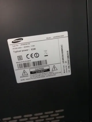 Televisión Samsung smarttv Negra 40pulgadas