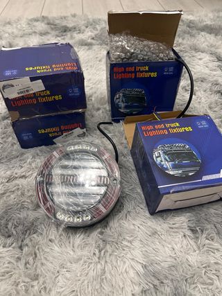 4 Pilotos LED Redondos Camión/Remolque 12V