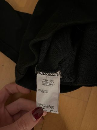 Jersey Pinko cuello barco negro/gris