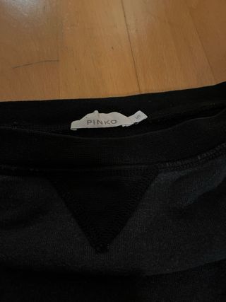 Jersey Pinko cuello barco negro/gris